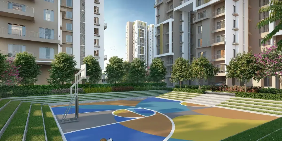 Outdoor multi-sports and basketball court